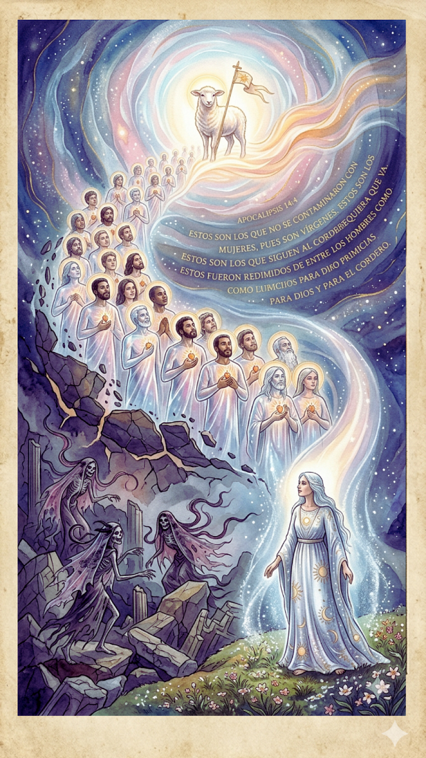 El rapto de los 144.000 con Lilit y Jesús: esta carta revela el momento del rapto espiritual realizado por Lilith y el cordero.