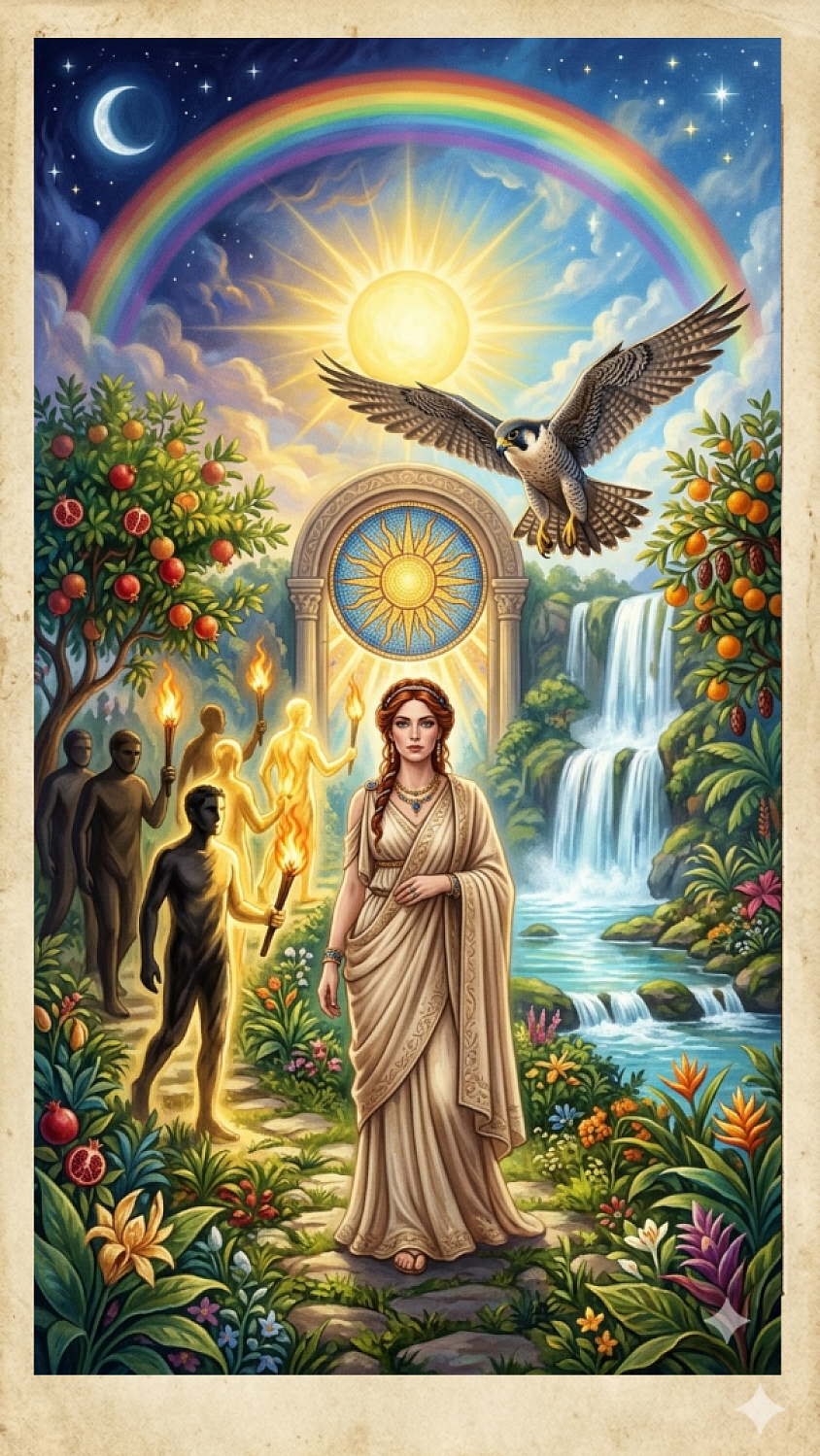 Lilit el sol invicto: Esta carta representa el triunfo de Lilith al revelarle al mundo que ella es el sol y solo minutos después ser coronada por él con un halo solar.