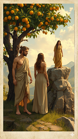 Adán, Eva y Lilith en el Edén