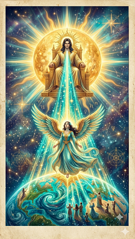 Jesús enviando luz a Lilit
